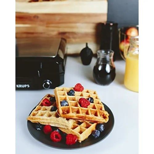 Wafflera Belga Temperatura Ajustable 4 Platillos Removibles Placas Ceramica