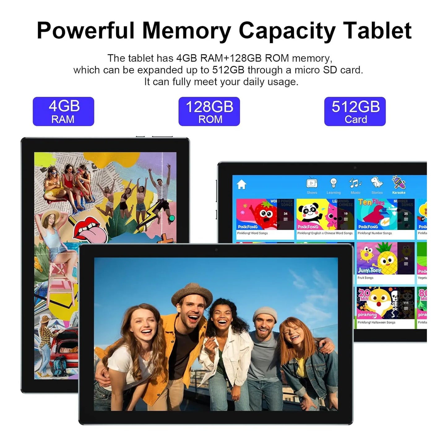 Tablet 10 PuLG 2 En 1 4GB RAM 128GB Teclado Mouse Funda Lápiz Android 11