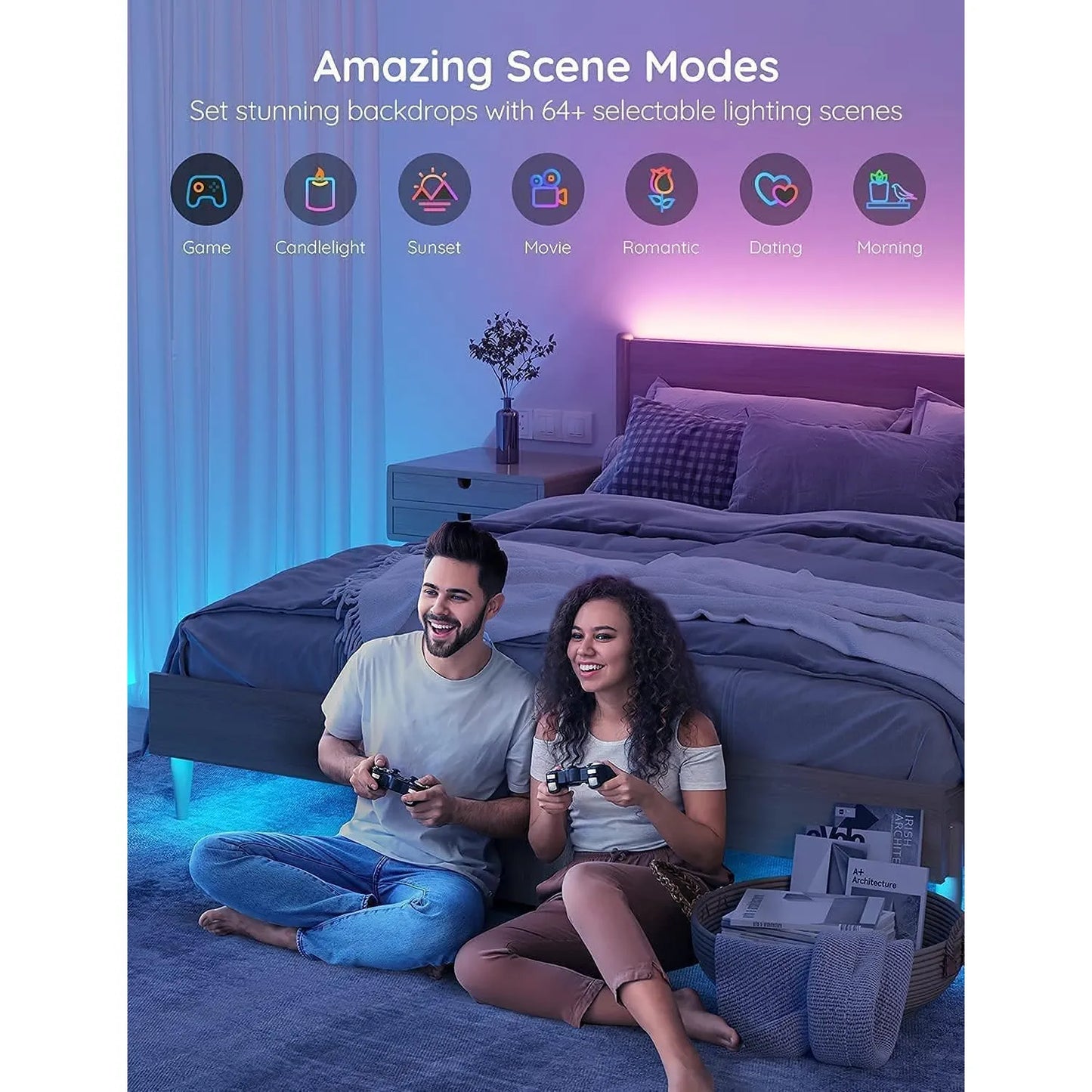 Tira De Luces Led Wifi 5 Metros Control Inteligente Alexa Google Home 16 Millones De Colores