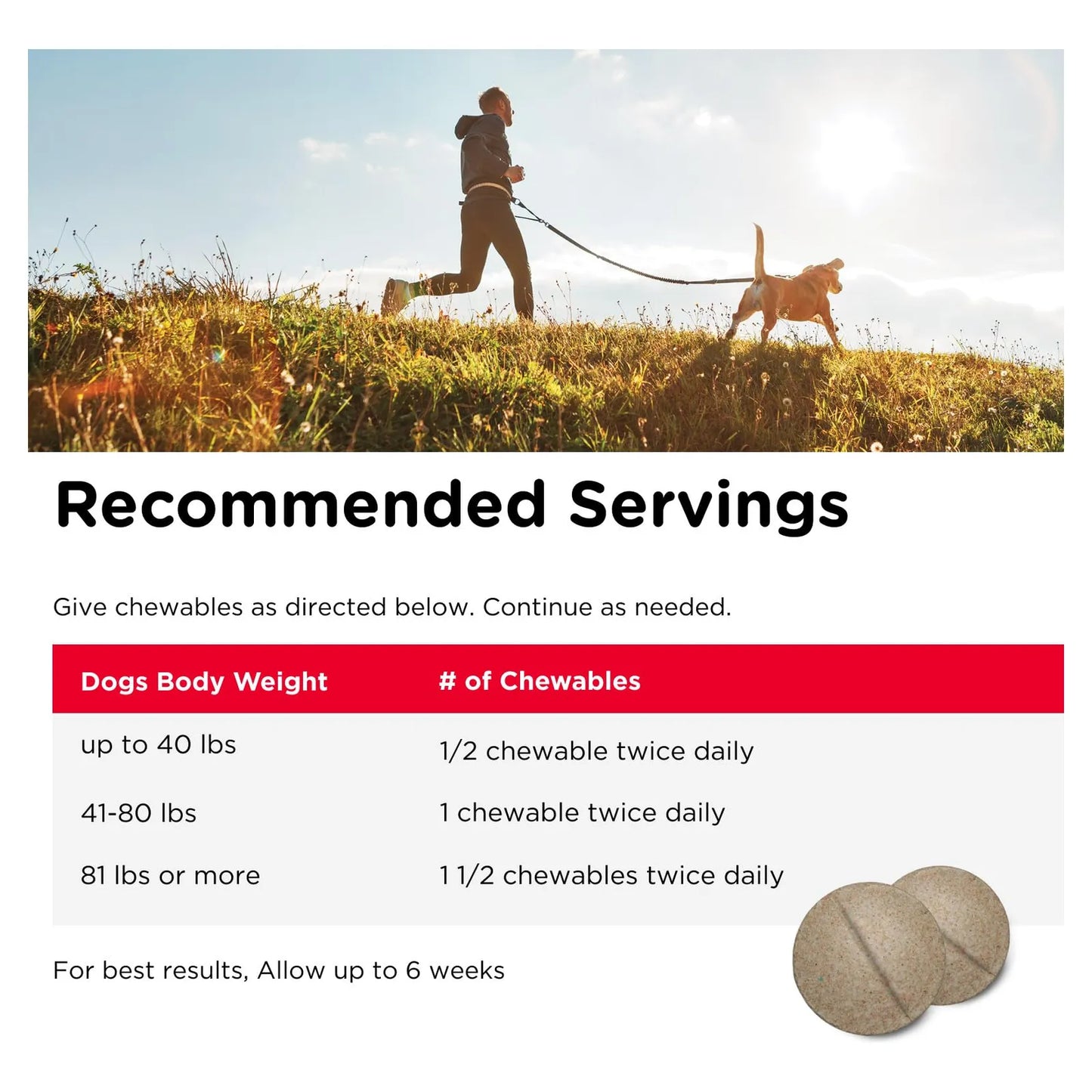 Suplementos Masticables Para Perros Con Glucosamina Y Condroitina NutriVet 180 Unidades