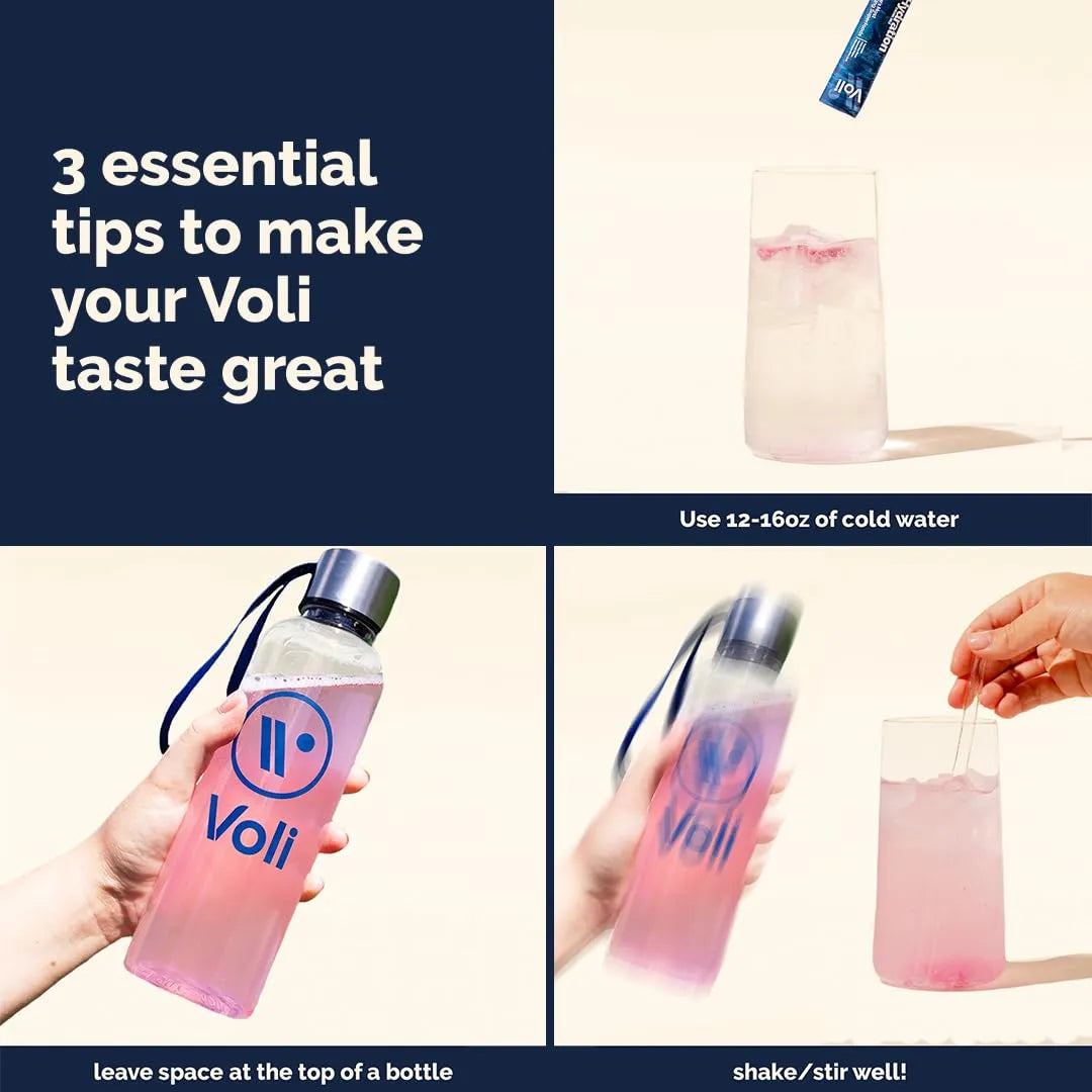 Voli Hydration Hidratación De Superalimentos Fresa Al Atardecer Con Musgo Marino