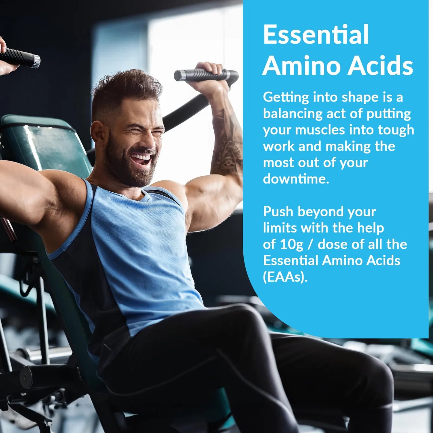 Aminoácidos Esenciales En Polvo Sabor Manzana Verde 10 G Eaa Bcaa Recuperación Muscular