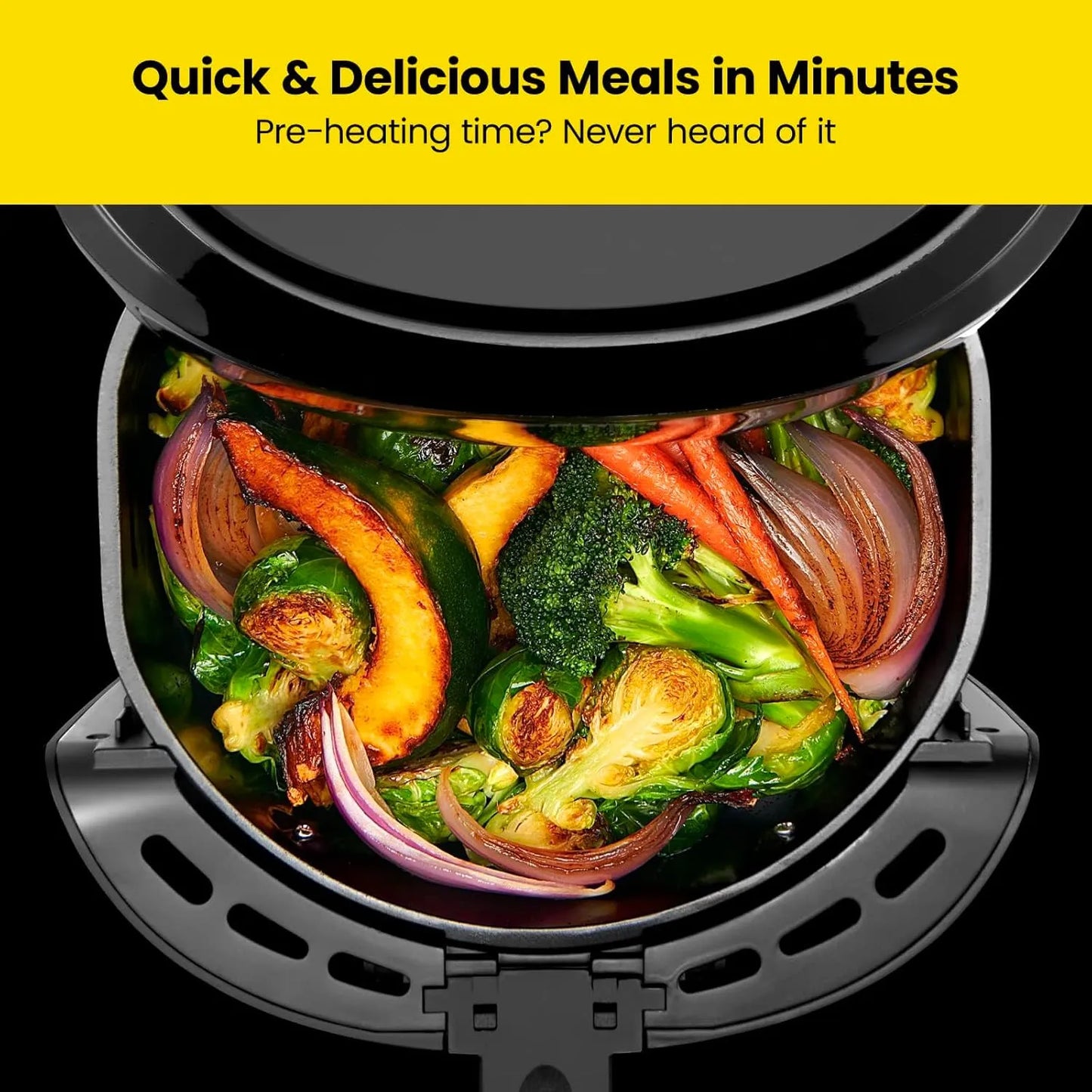 Chefman Freidora De Aire Digital 4.7 Litros Control Tactil Cocina Saludable