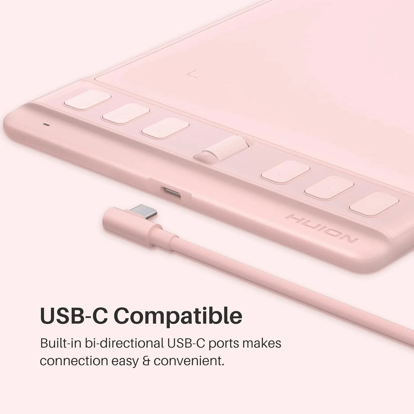 Tableta De Dibujo Huion Inspiroy 2 Pequeña Con Rueda De Desplazamiento Y Lápiz Sin Batería