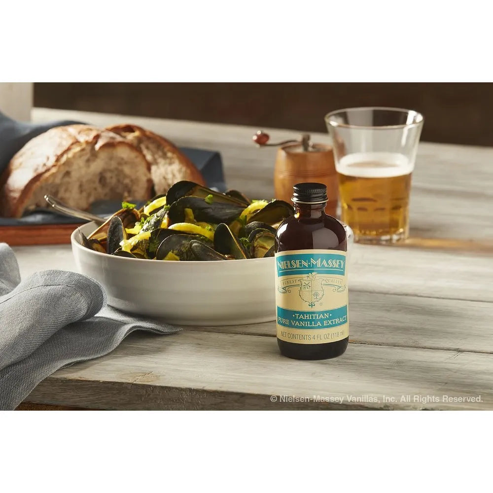 Extracto De Vainilla Pura De Tahití Nielsen Massey 946 Ml Para Hornear Y Cocinar