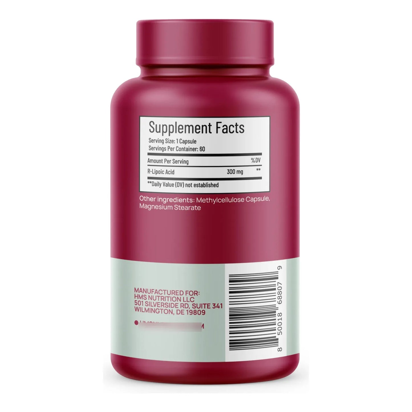 Ácido R Lipoico 300mg 60 Cápsulas Veganas Energía Y Antioxidante