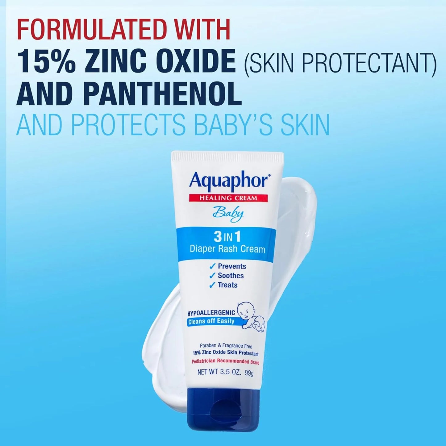 Aquaphor Baby 3 En 1 Diaper Rash Cream 99gr X 3 Und Protege Calma Y Trata