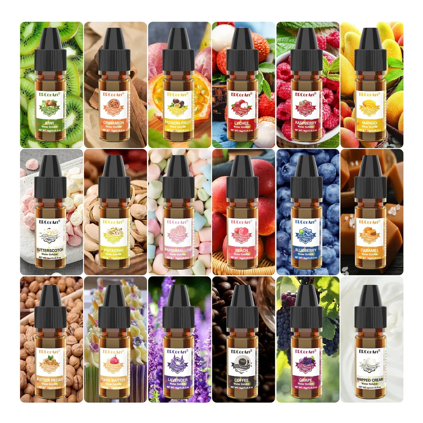 Aceite Aromatizante Concentrado De Caramelo Sabor Piña Y Fresa 36 Sabores Para Cocinar Hornear Y Más