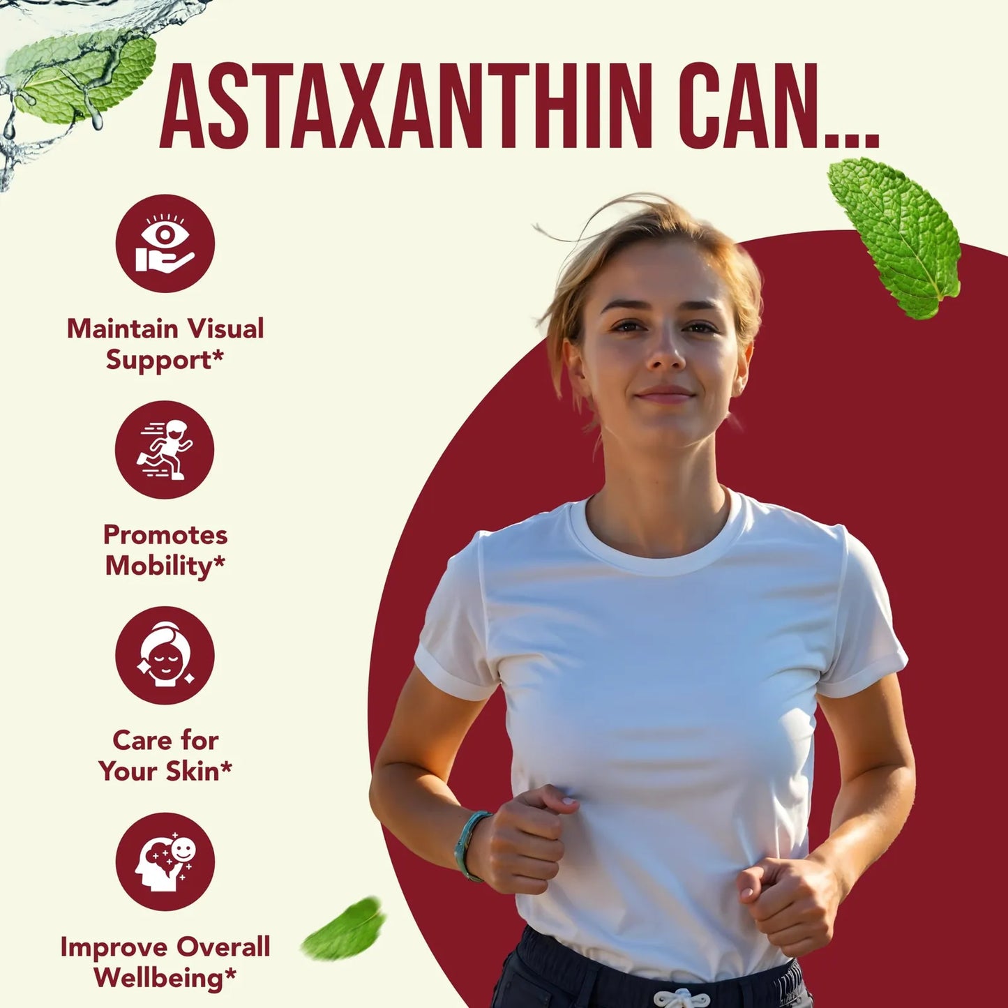 Astaxantina 10mg 180 Capsulas Antioxidante Poderoso Piel Y Vision