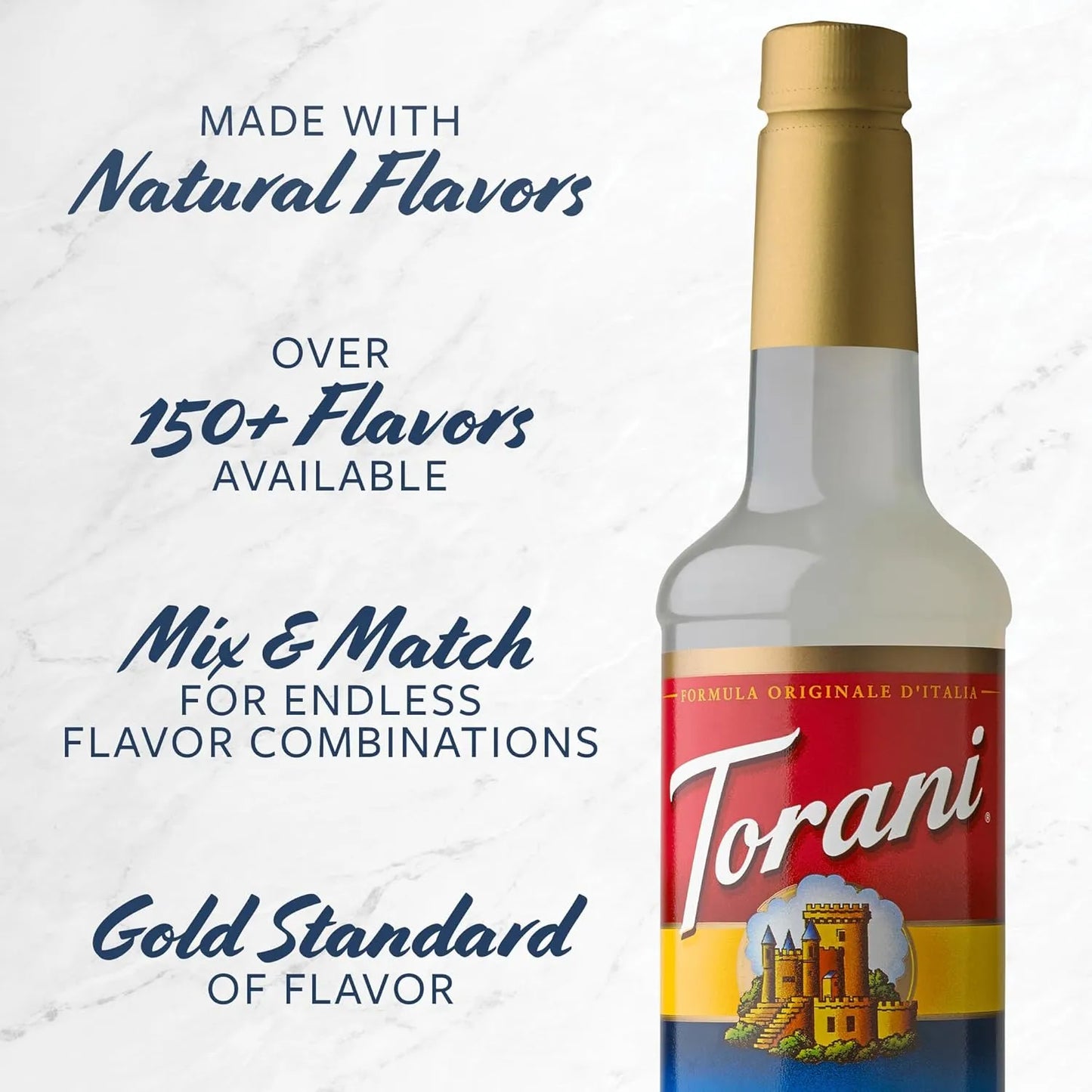 Jarabe De Caña De Azúcar Torani 720 Ml Paquete De 4 Sabor Natural Y Versátil