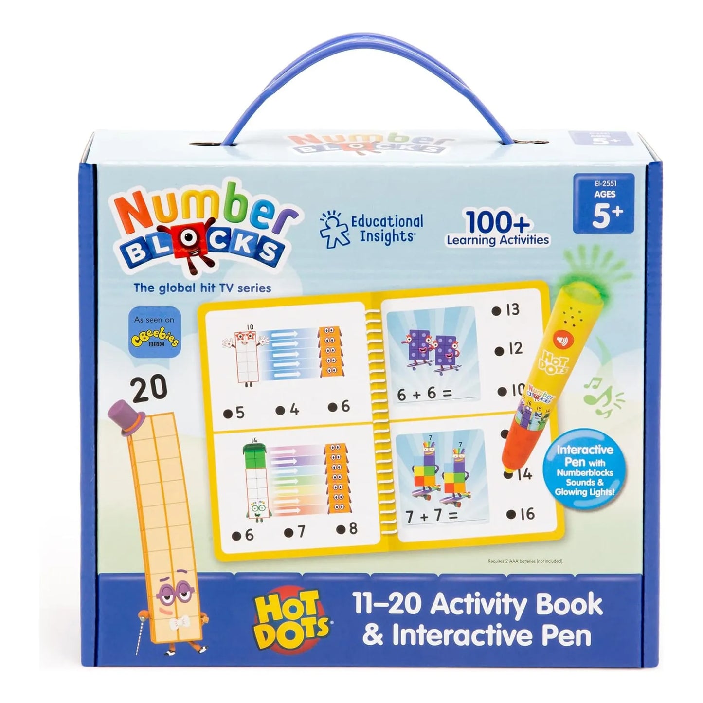 Bolígrafo Interactivo Numberblocks 11 Al 20 Libro Actividades Matemáticas Niños 5 Años