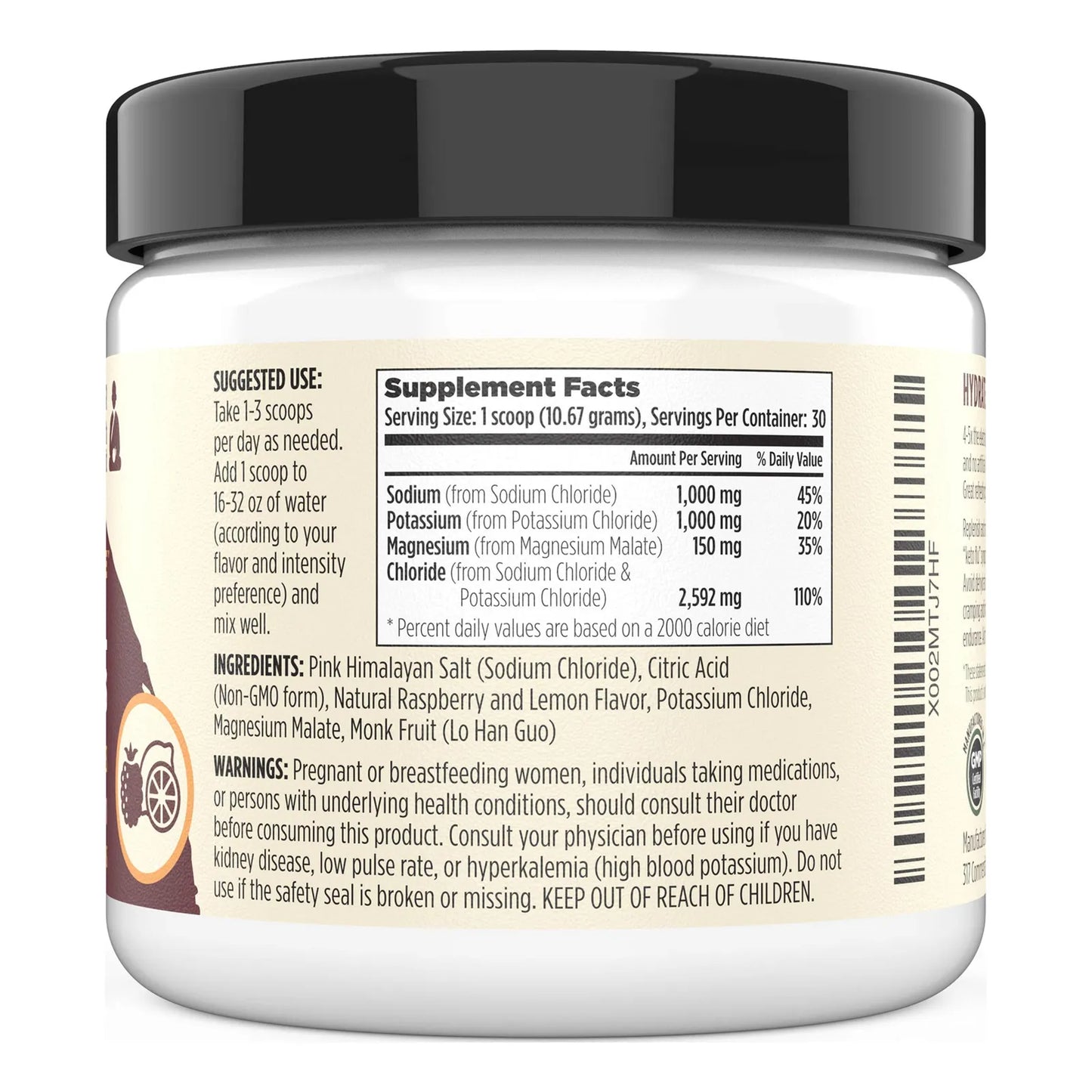 Suplemento Hidratacion Electrolitos Keto Polvo 1000mg Potasio Sodio 150mg Magnesio Sin Azucar