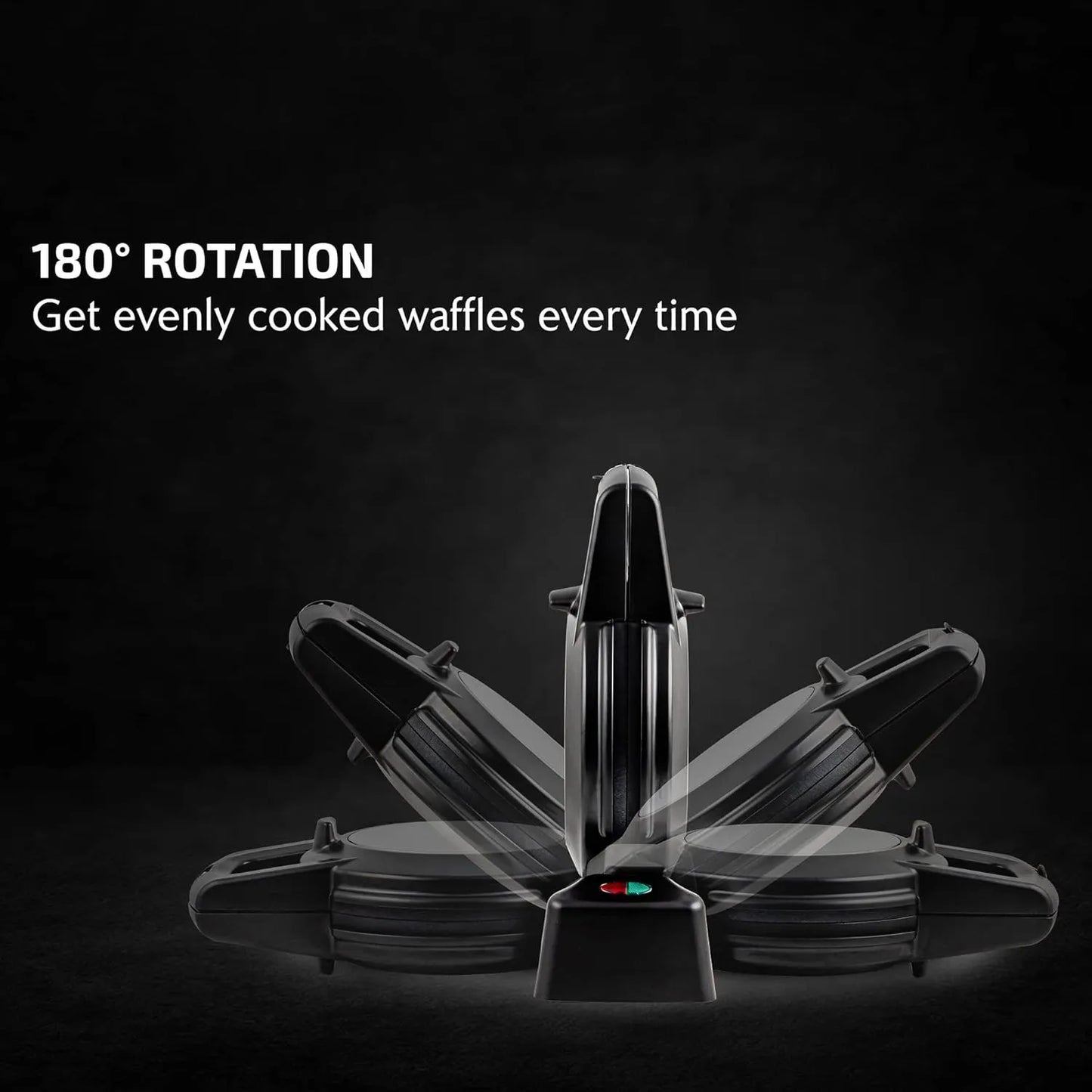 Gofrera Belga Ovente Con Platos Antiadherentes Rotación 180° Para Waffles Perfectos