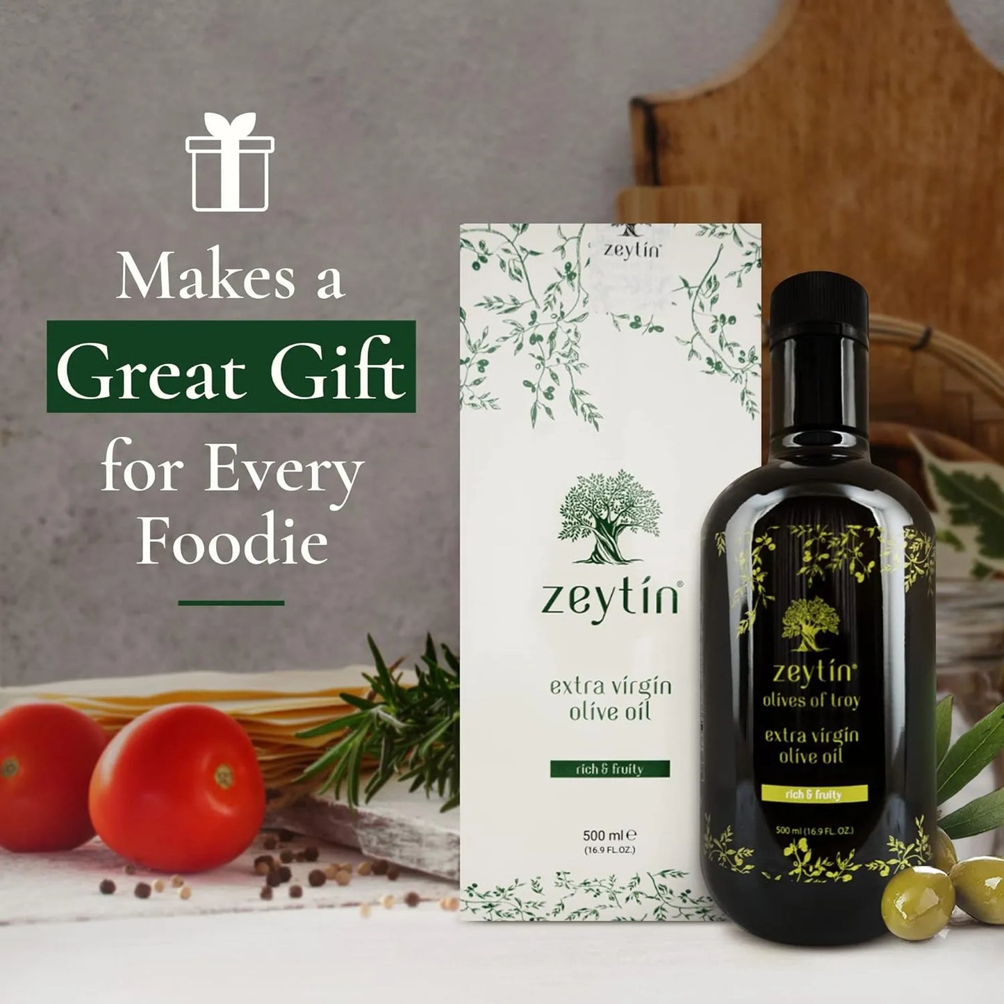 Aceite De Oliva Virgen Extra Premium Zeytin 500 Ml Cosecha Temprana Prensado En Frio