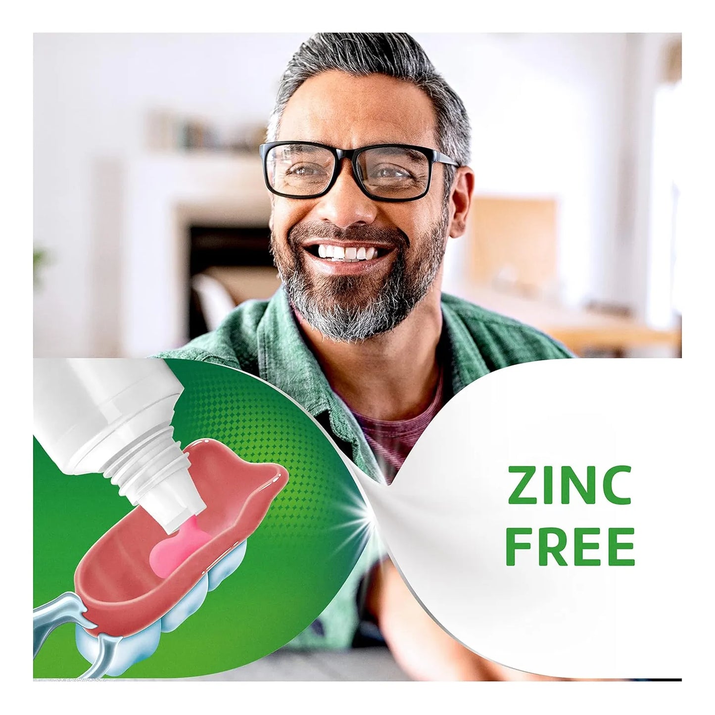 Super Poligrip Extra Care Crema Adhesiva Sin Zinc Paquete De 4 Tubos Sujeción Duradera