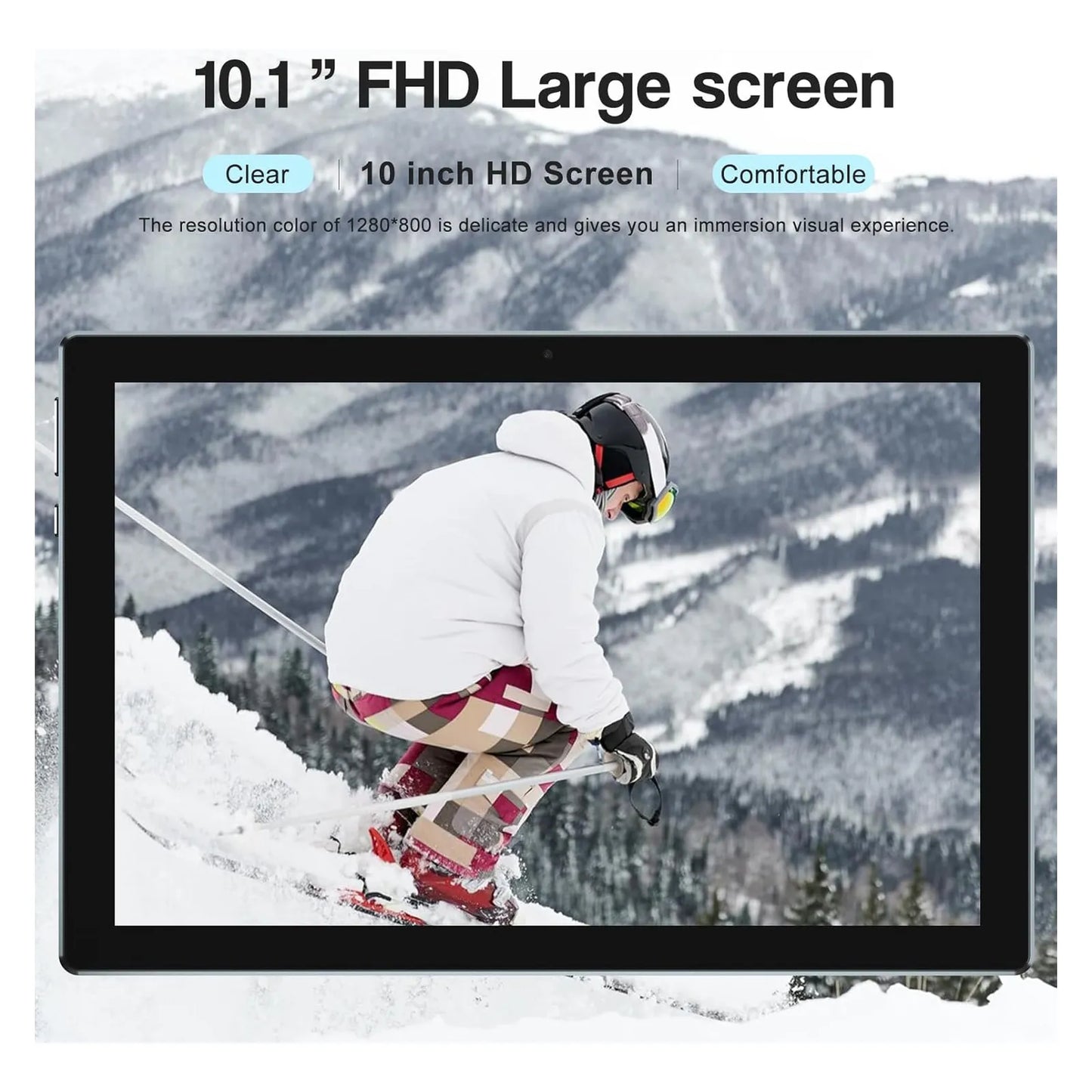 Tablet 10 PuLG 8GB RAM 128GB ROM Teclado Mouse Funda Android 15