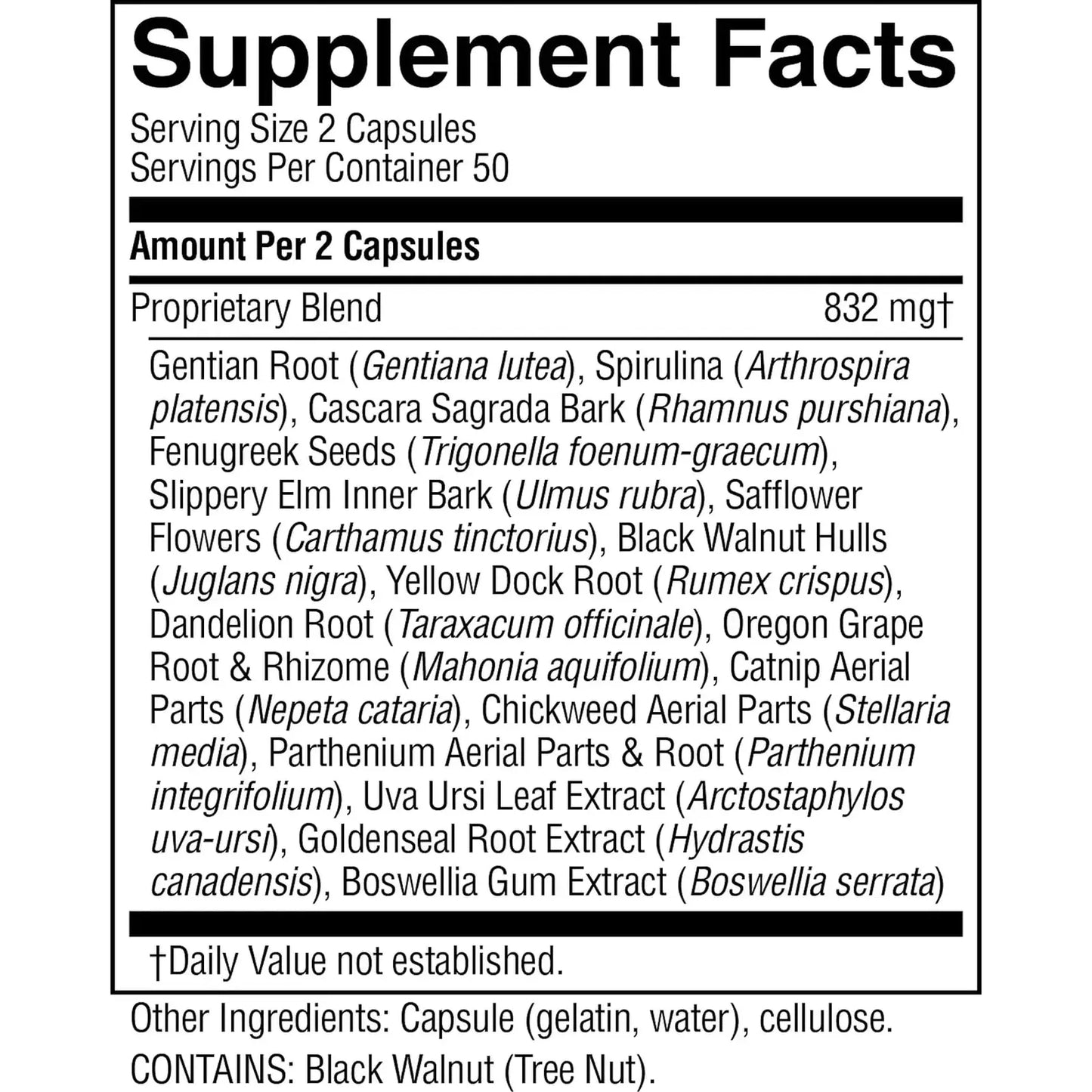 Natures Sunshine Cellular Detox 100 Capsulas Kosher Suplemento Digestivo Natural