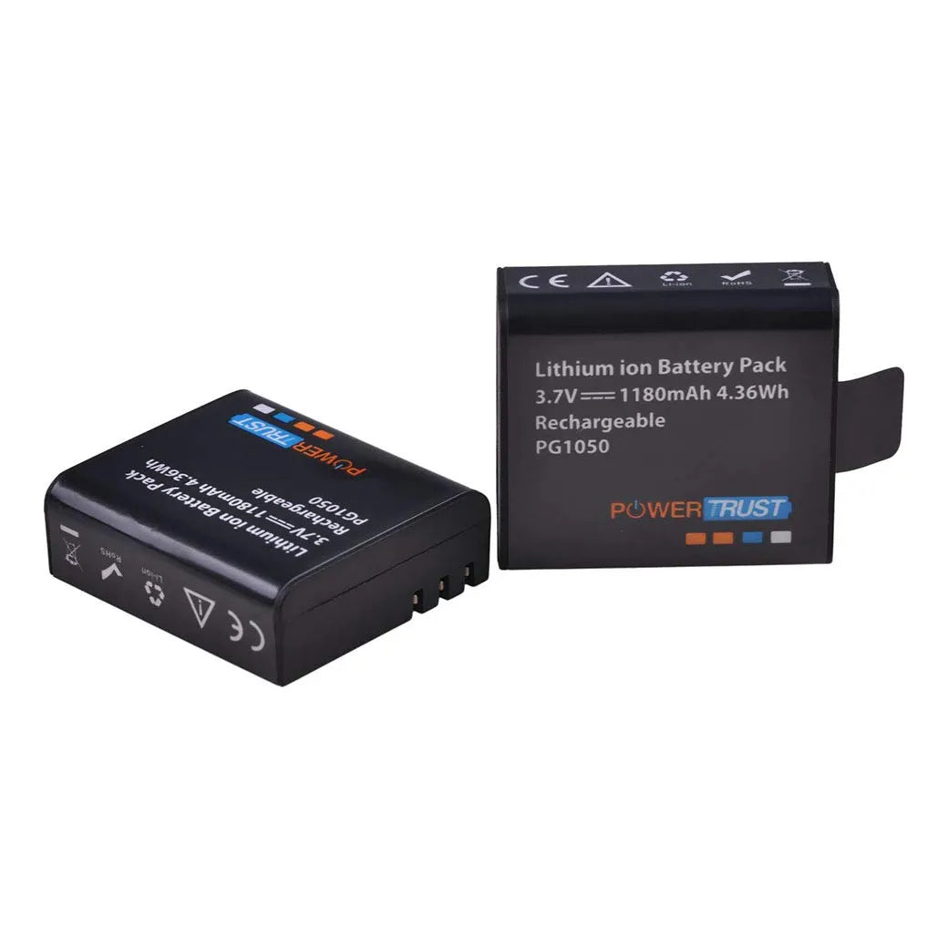 Paquete 3 Baterías PG1050 Y Cargador LCD Doble USB Para Cámaras Deportivas