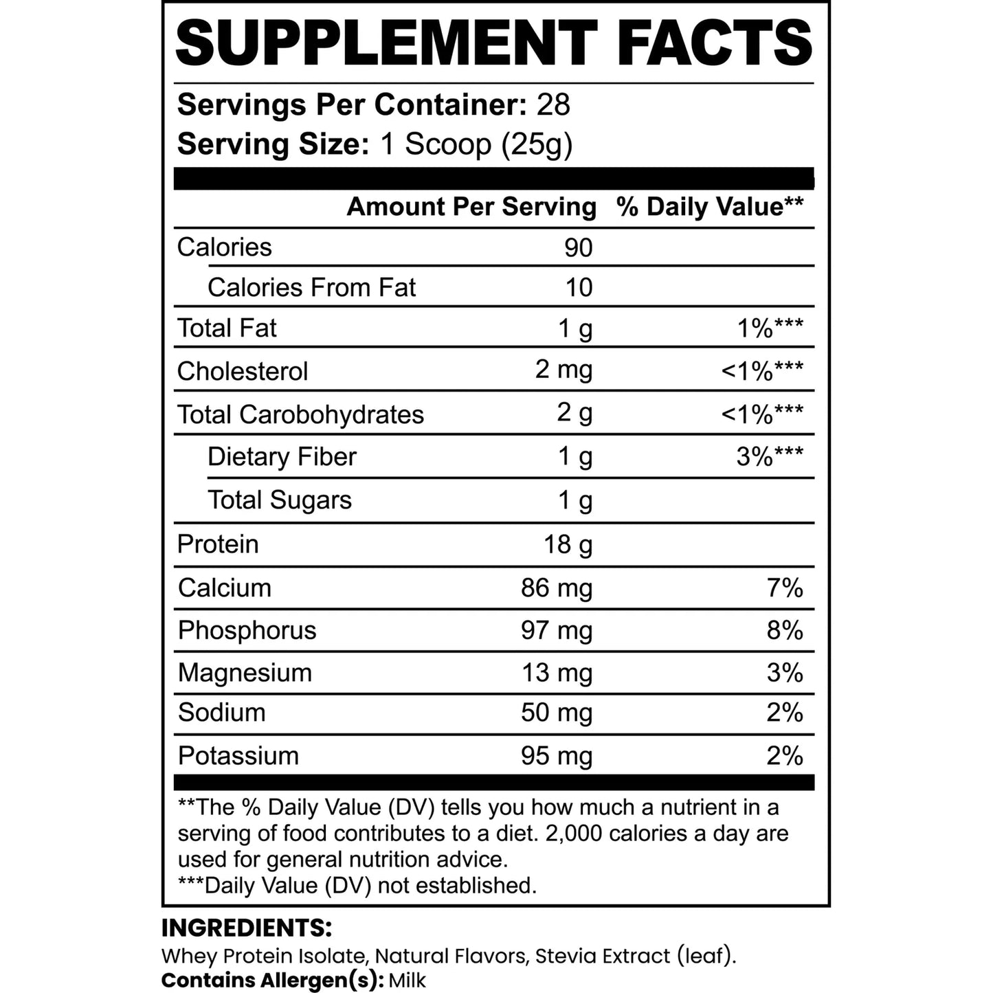Proteína Aislada De Suero Chocolate 730g Solo 3 Ingredientes Sin Azúcar