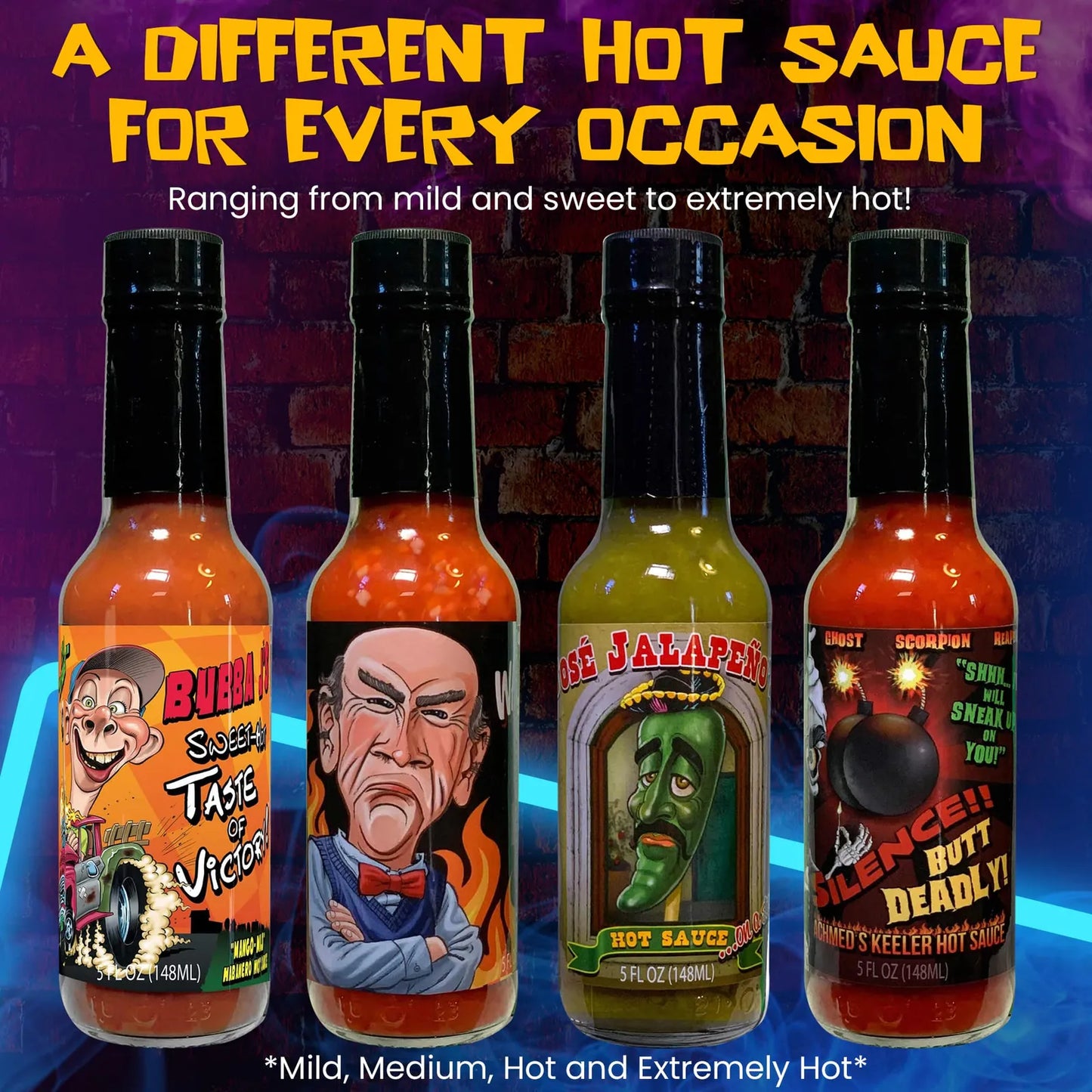 Salsa Picante Achmed Con Escorpion Carolina Reaper Y Ghost Peppers 5 Oz