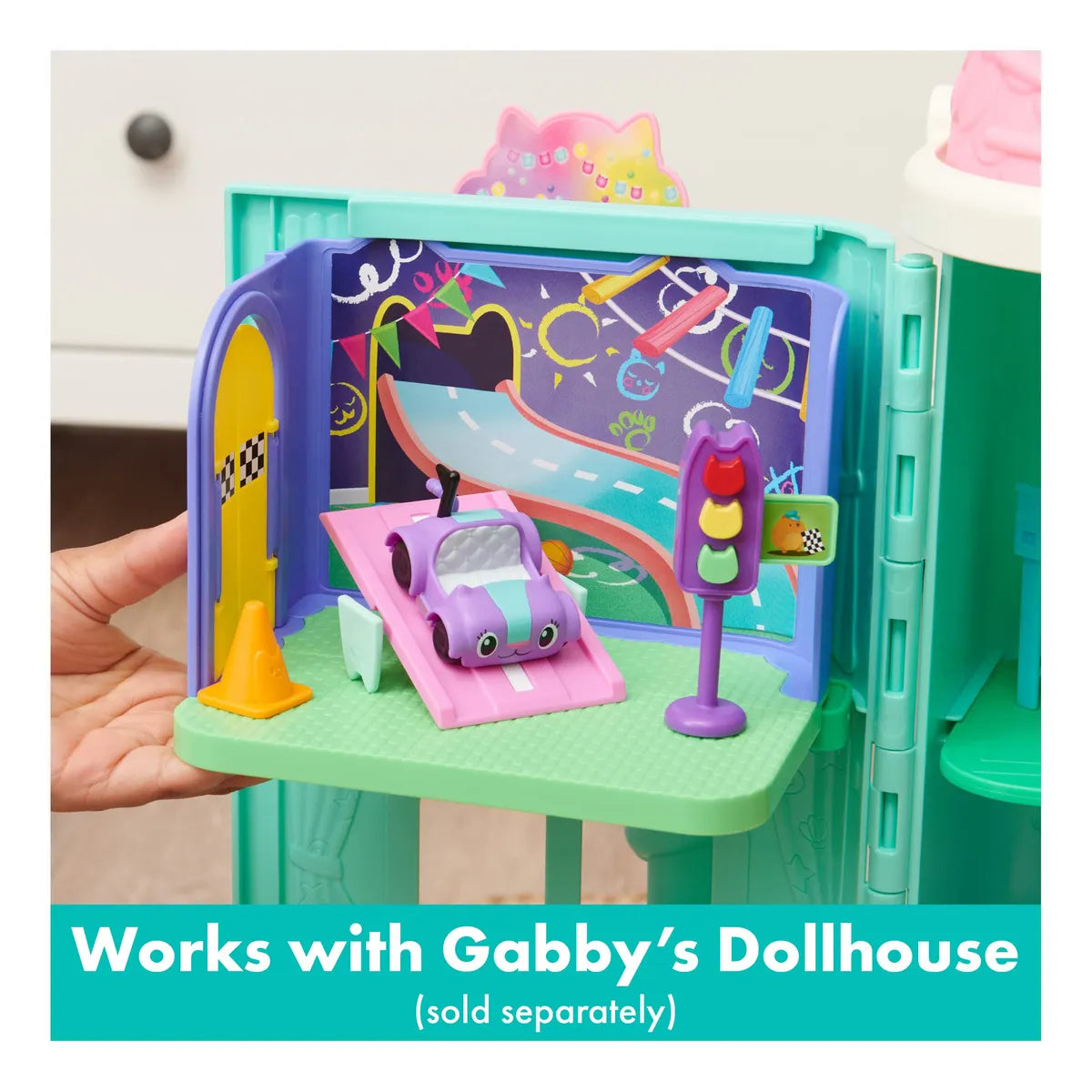 Gabby's Dollhouse Sala De Juegos Carlita Purr-ific Juguete Interactivo Spin Master
