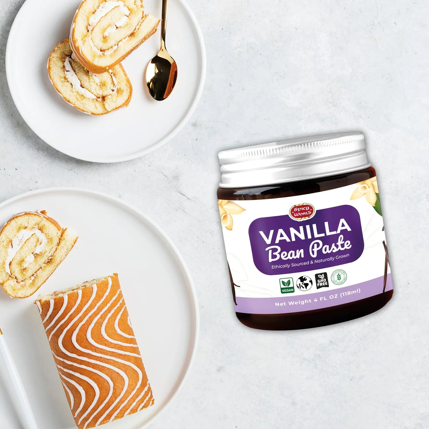 Pasta De Vainilla Natural 113g Con Agave Orgánico Puro Vegano Sin Gluten