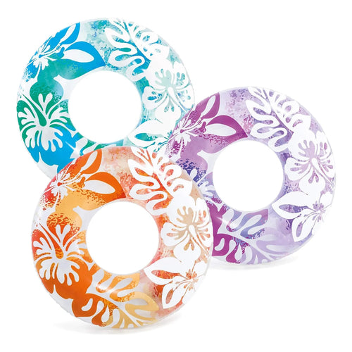 Paquete De 3 Tubos Transparentes Intex 36 Pulgadas Colores Variados Diversion Segura