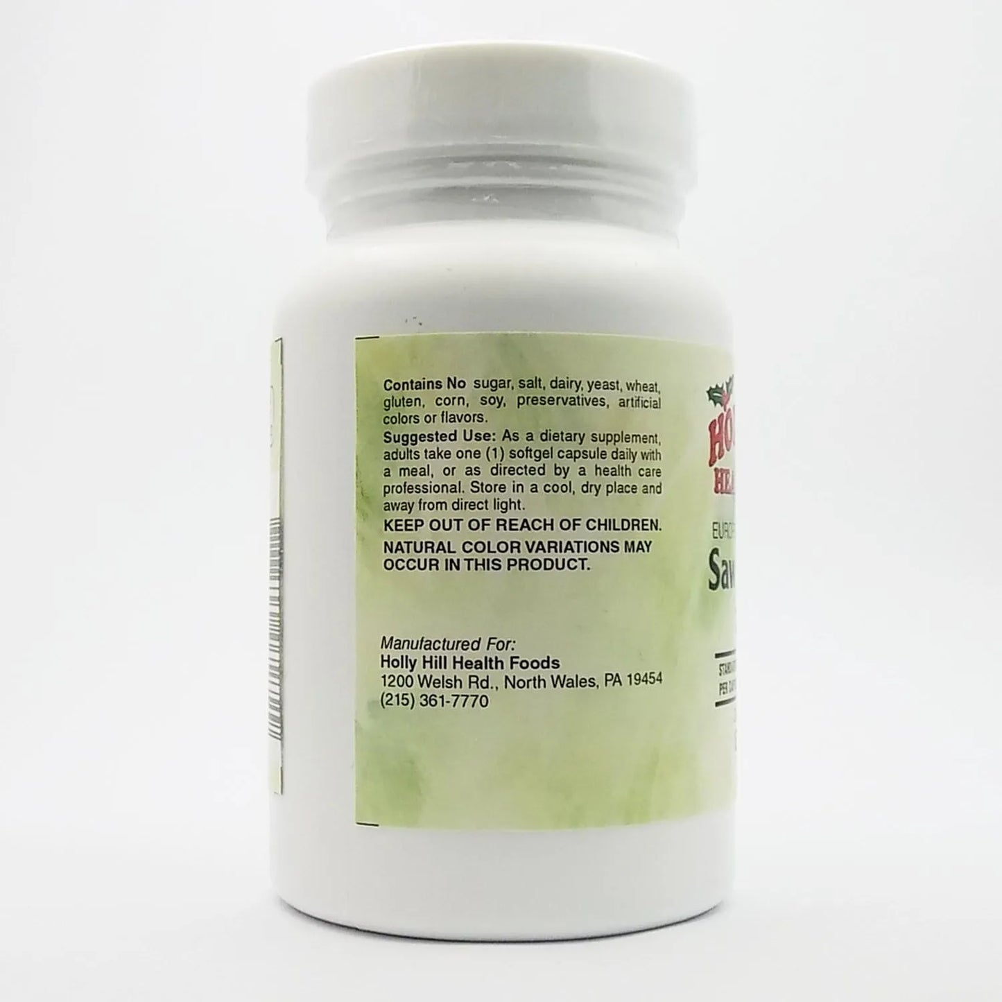 Saw Palmetto Estandarizada Europea 320 Mg 60 Capsulas Suaves Salud Prostatica