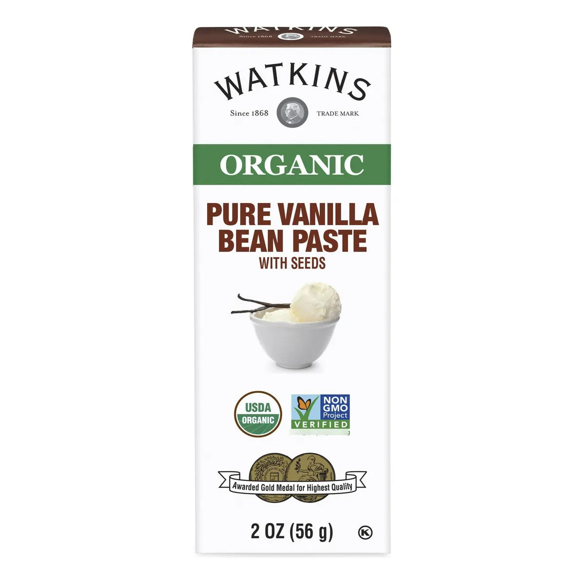 Pasta Organica De Vainilla Pura 57 G Watkins Sin Omg Kosher