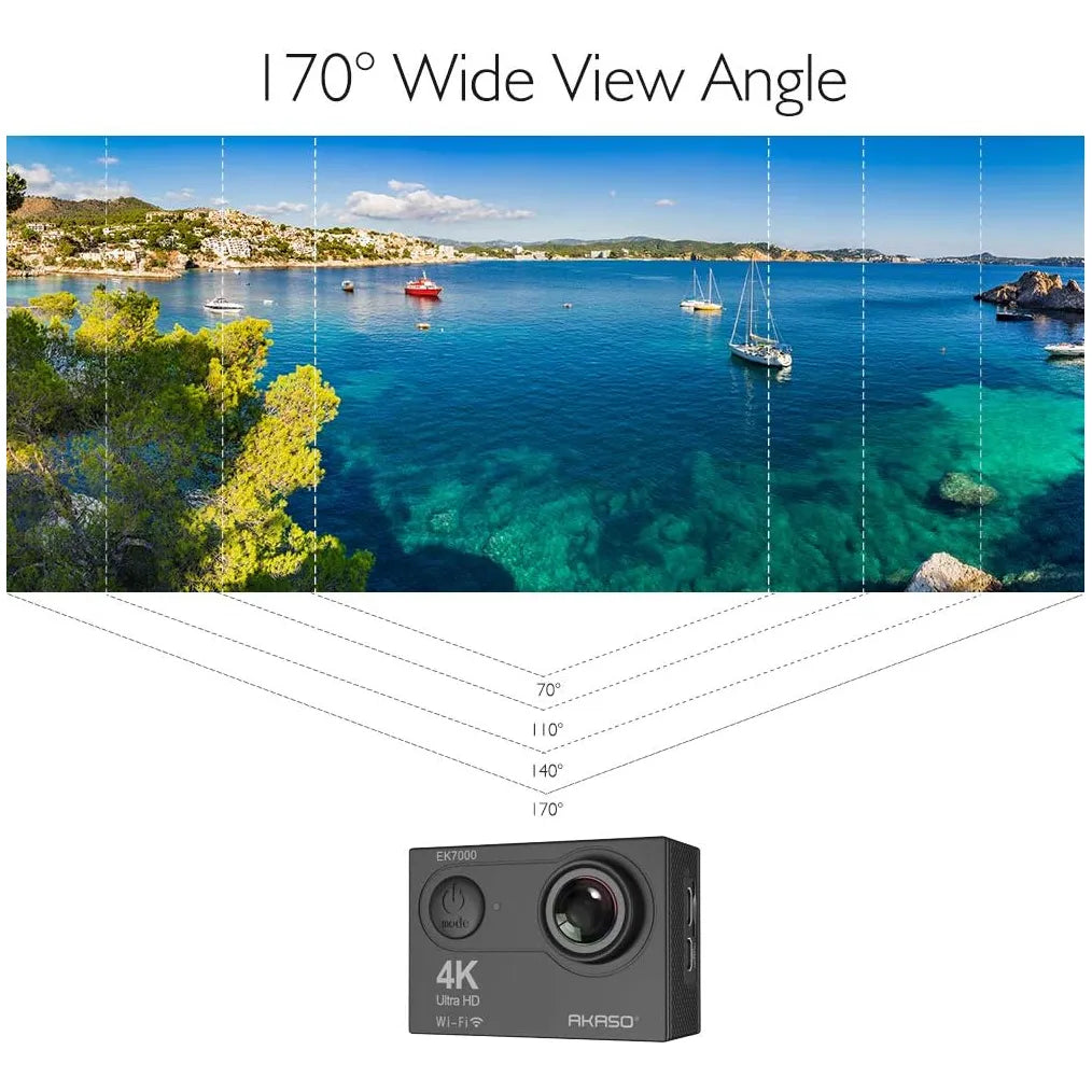 Akaso Ek7000 4K Wifi Ultra HD Cámara De Acción Impermeable Con Control Remoto