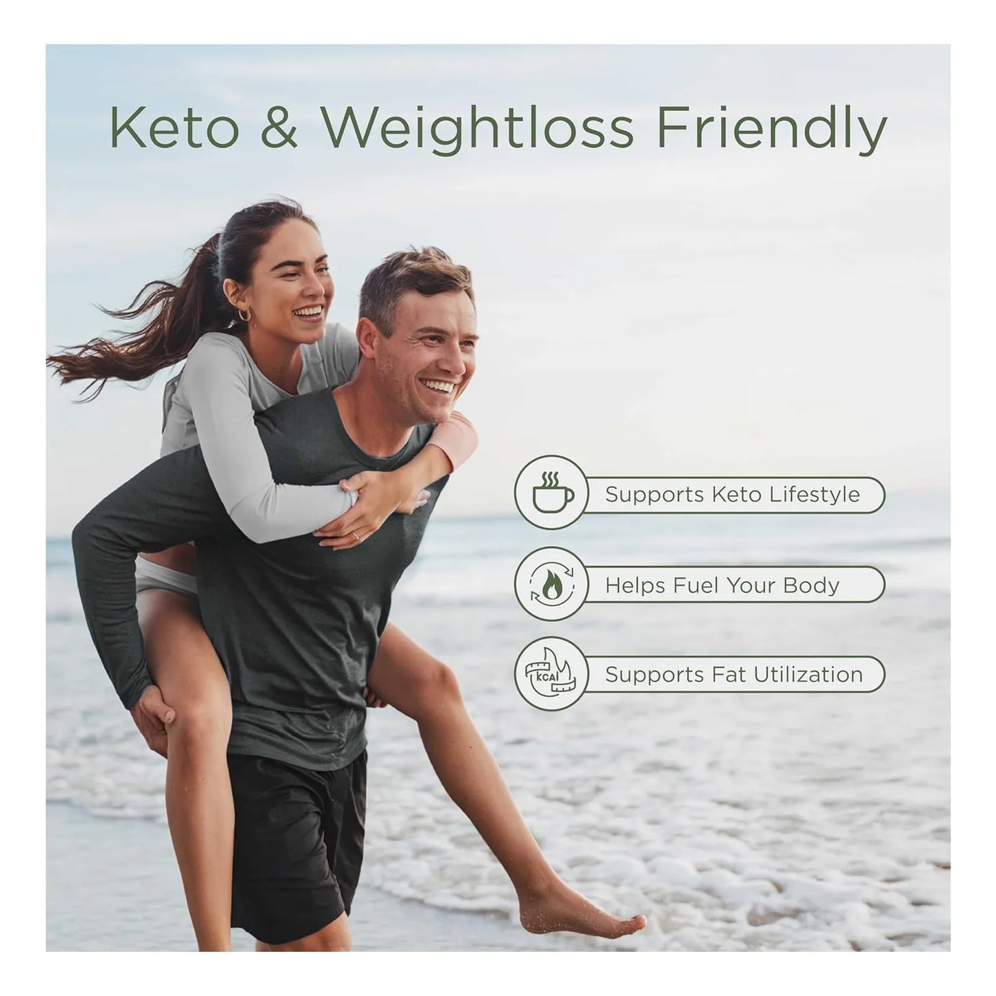 Aceite MCT Keppi Keto Sin Sabor 32 Oz Cetosis Energia Instantanea