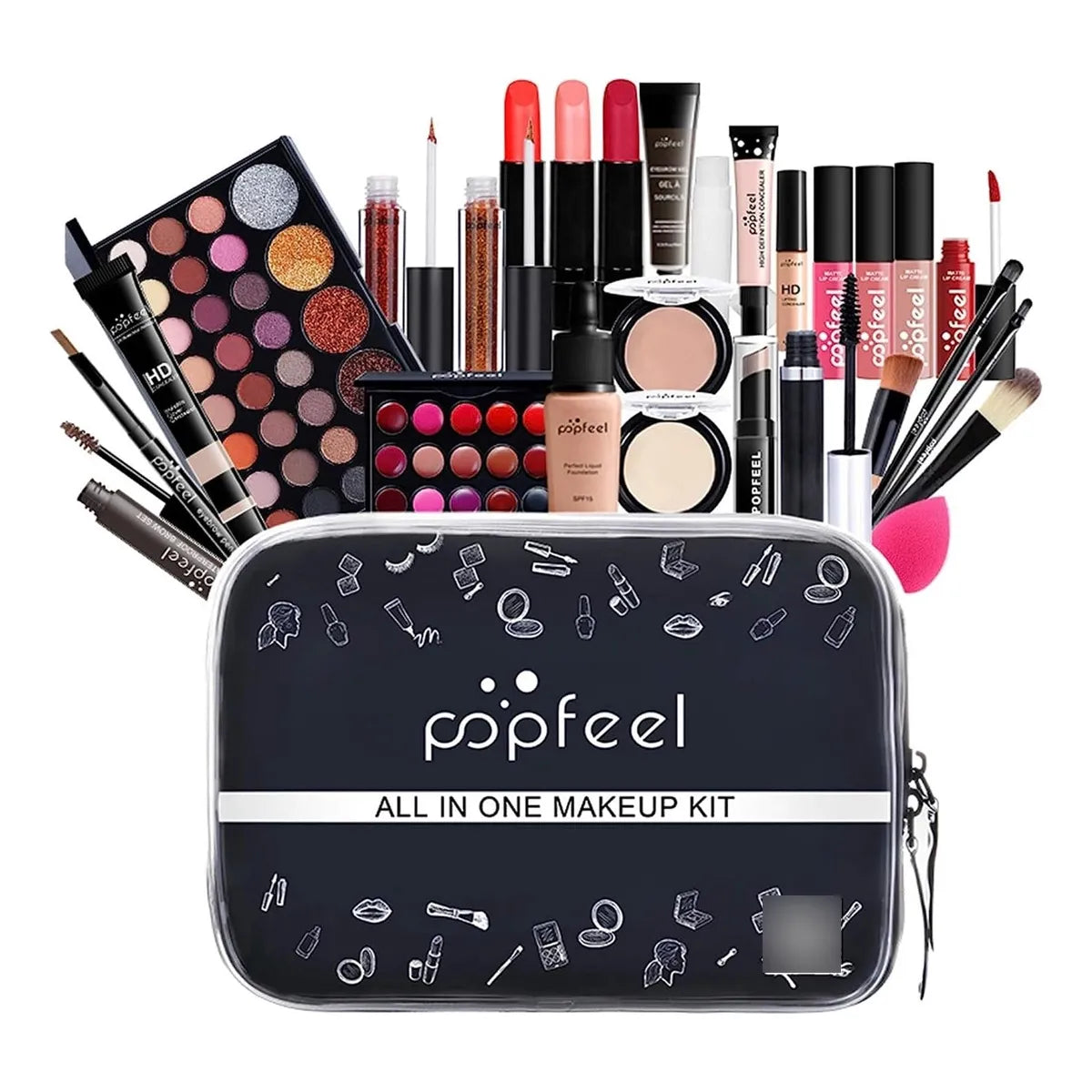 Kit De Maquillaje Todo En Uno Melemando 27 Piezas Profesional Y Portátil