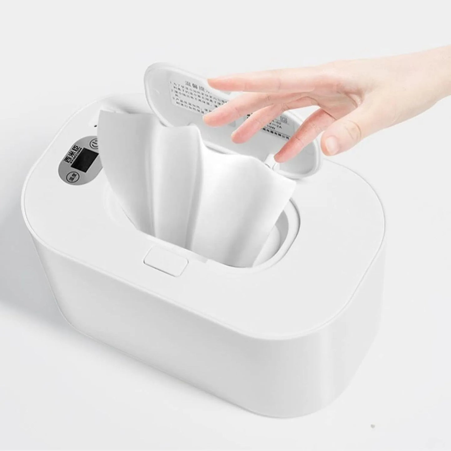 Calentador De Toallitas Para Bebés Dispensador Húmedo Esencial Con Control De Temperatura