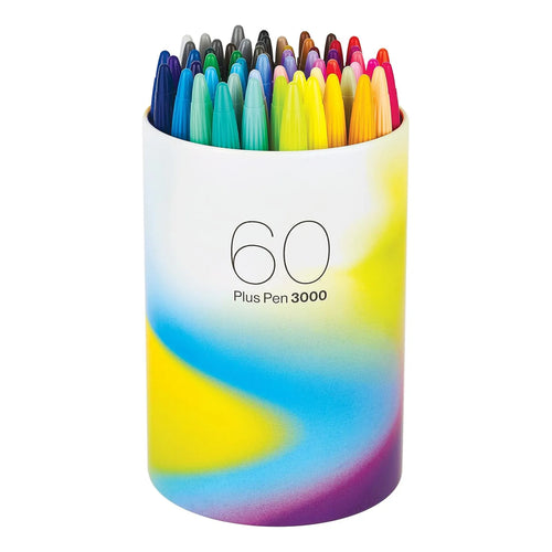 Monami Plus 3000 Boligrafo Punta Fieltro 60 Colores Efecto Acuarela