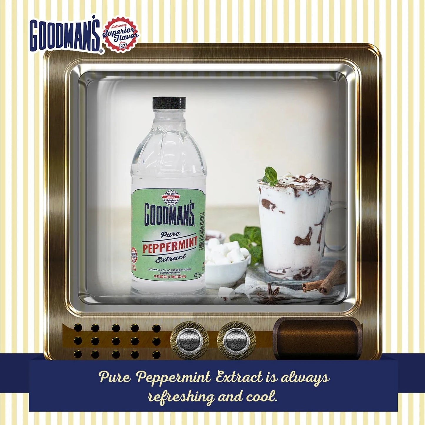 Extracto De Menta Puro 100 Ml Ideal Para Chocolate Caliente Y Mas Goodman's