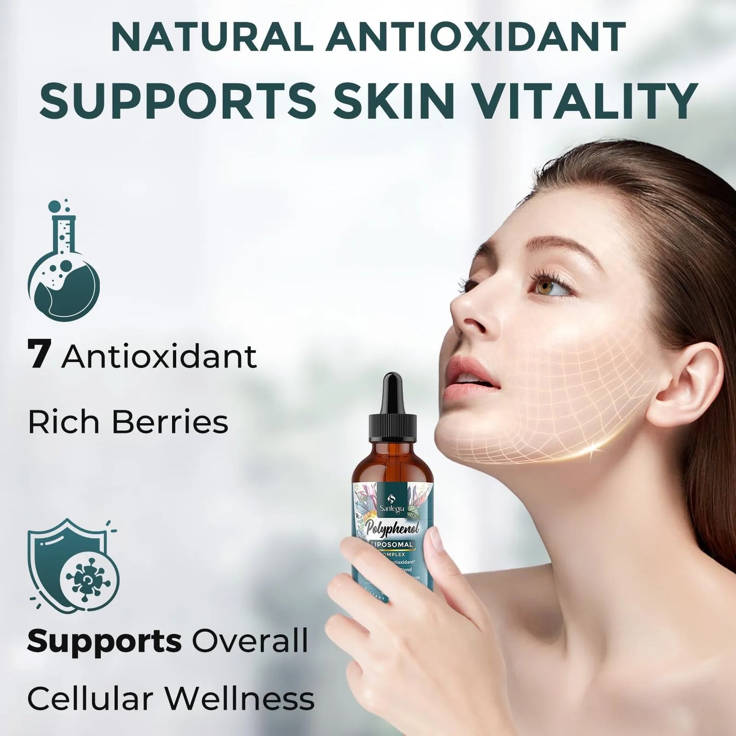 Suplemento De Polifenoles Liposomales Antioxidantes Con Mct Y Aceite De Oliva 27 Complejos