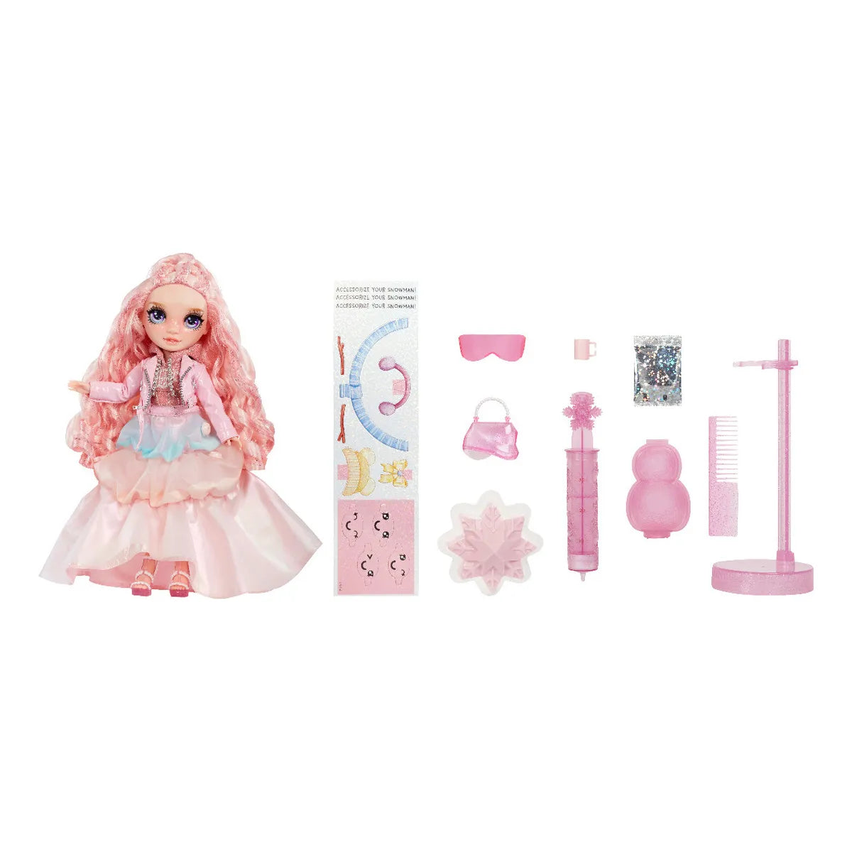 Muñeca Rainbow High Winter Wonderland Pink Winter Rosa Juguete Creativo