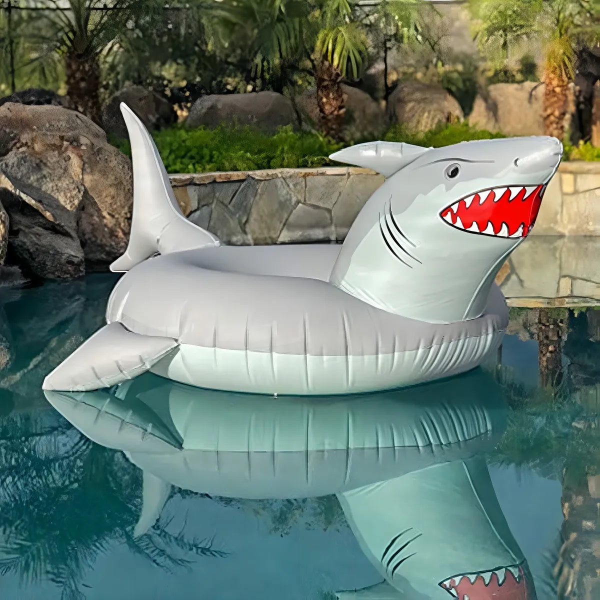 Flotador Hinchable Tiburón Gofloats Para Piscina Playa Fiestas