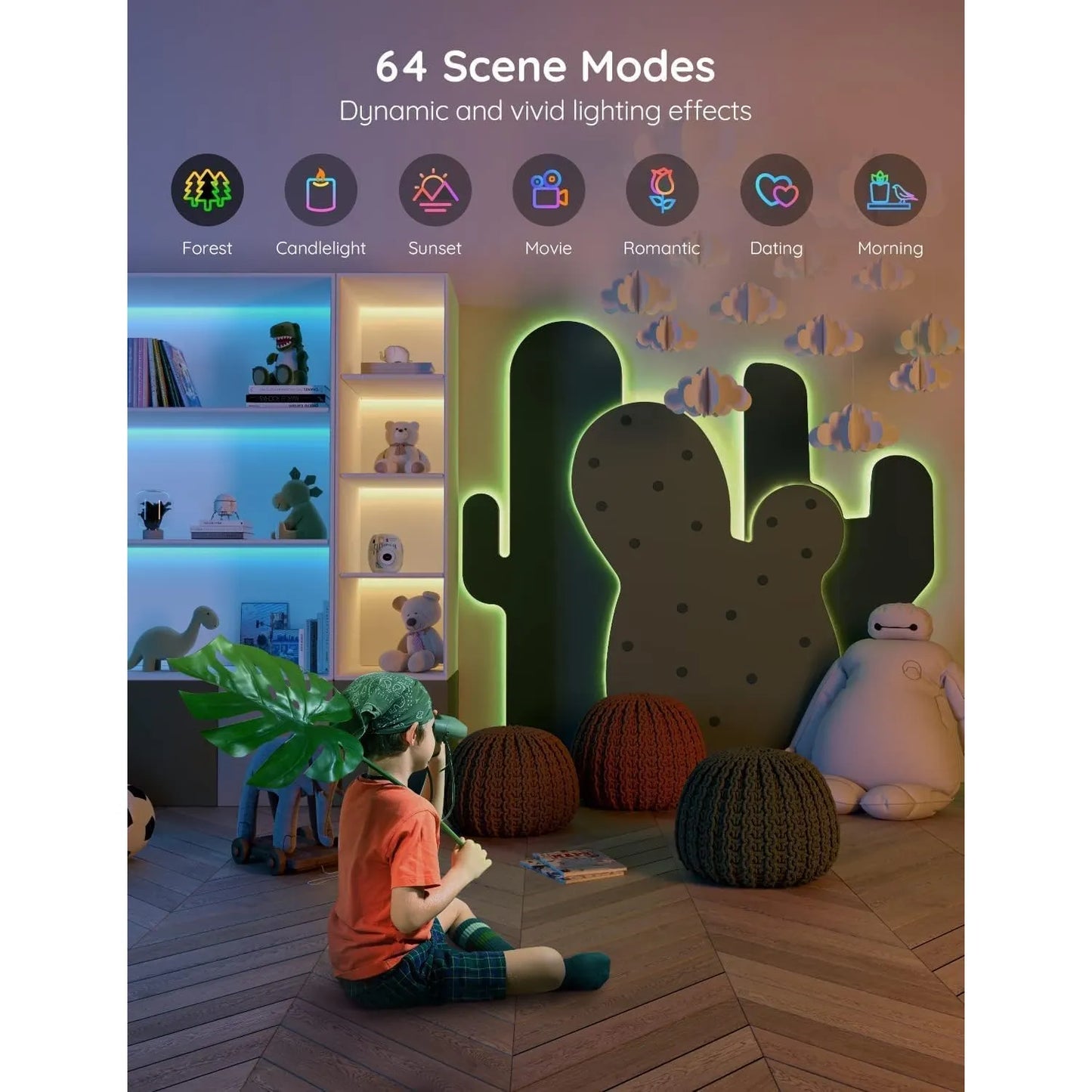 Tira De Luces Led Wifi 5 Metros Control Inteligente Alexa Google Home 16 Millones De Colores