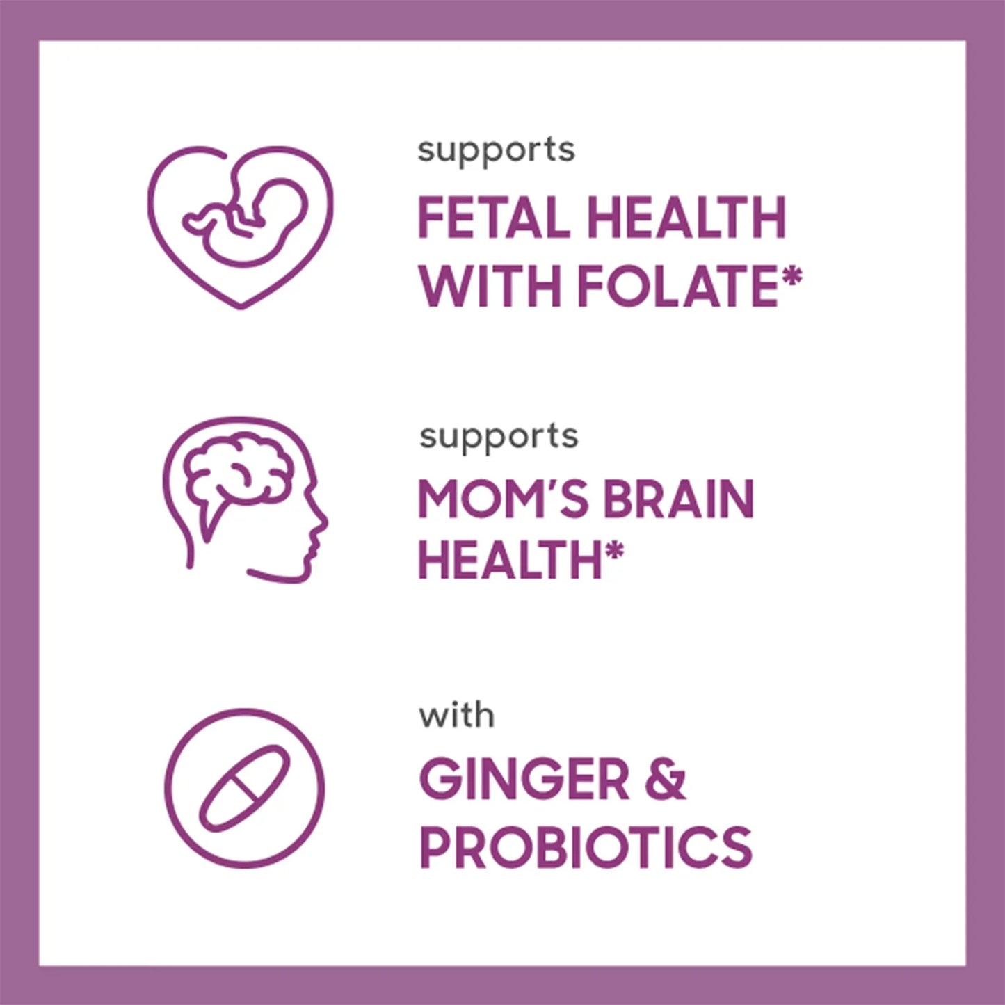 Multivitamínico Prenatal One Alta Potencia Con Vitamina C Vegano 30 Unidades
