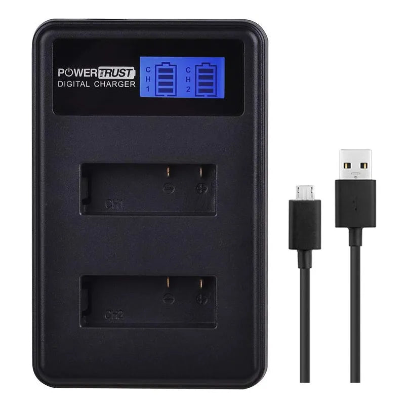 Paquete 3 Baterías PG1050 Y Cargador LCD Doble USB Para Cámaras Deportivas