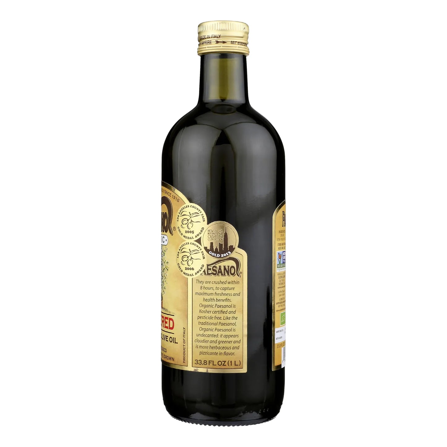 Aceite De Oliva Extra Virgen Paesano Sin Filtrar 1 Litro Orgánico Y Rico En Antioxidantes