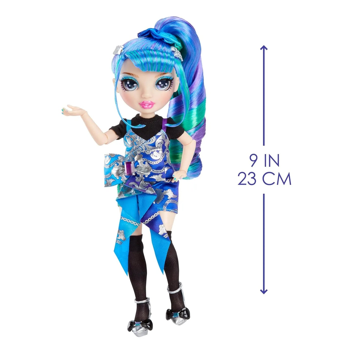 Muñeca De Moda Azul Y Verde De 22.86 Cm Con Accesorios Y Moc