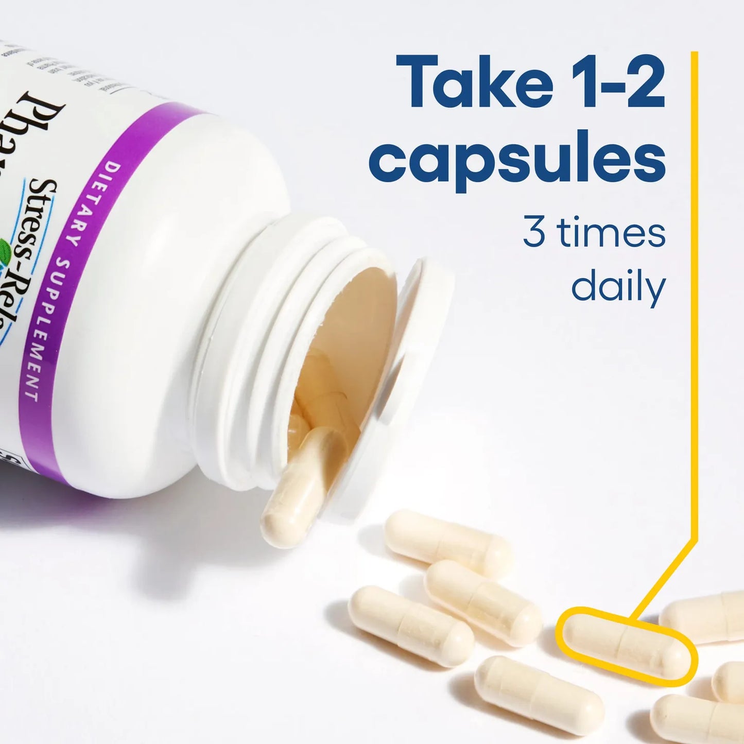 Capsulas Pharma Gaba 100 Mg Relajacion Mental Y Sueño 60 Unidades