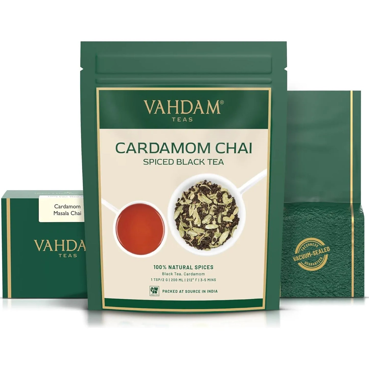 Té Cardamomo Masala Chai Premium Assam Hojas Sueltas Importado
