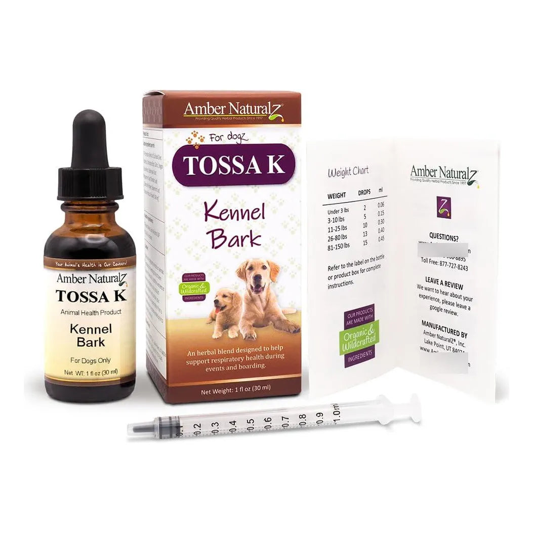 Corteza De Perrera Natural Tossa K Para Perros Suplemento Respiratorio 1 Onza