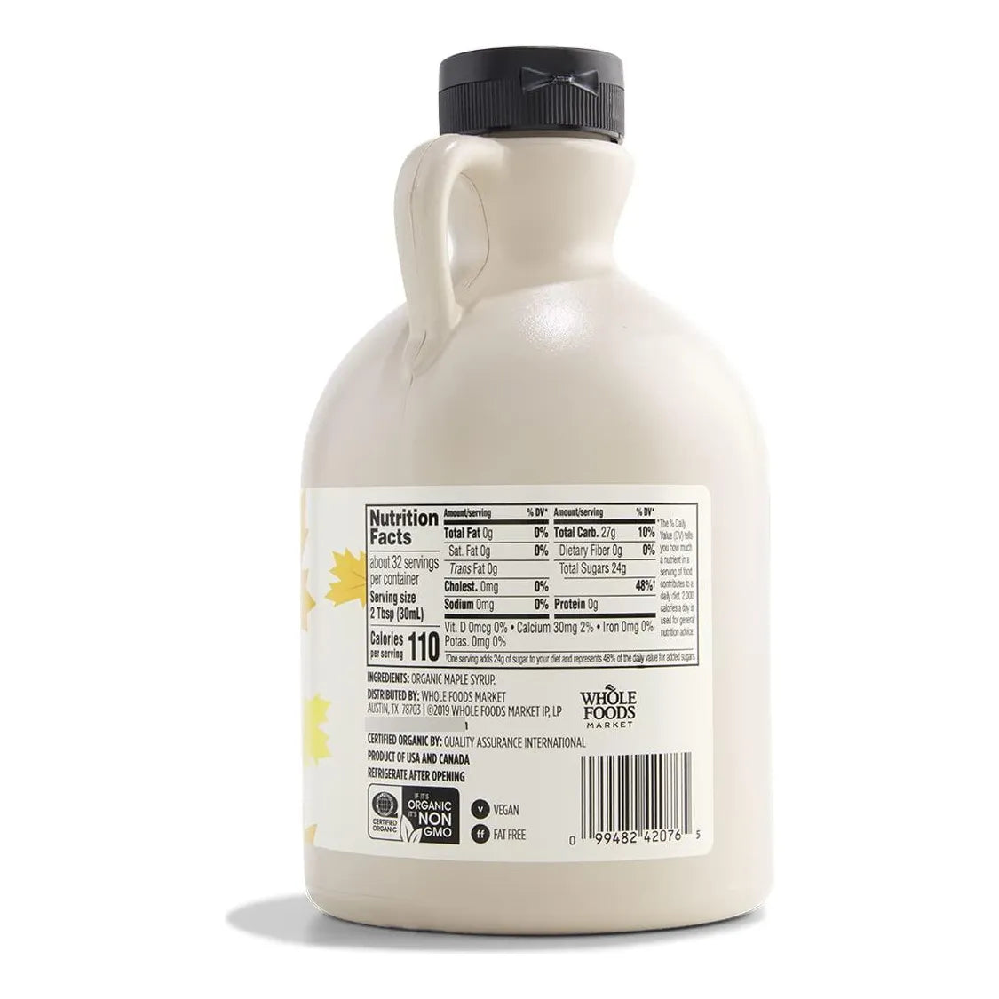 Jarabe De Arce Grado A Ámbar Orgánico 946 Ml Dulzor Natural Y Puro