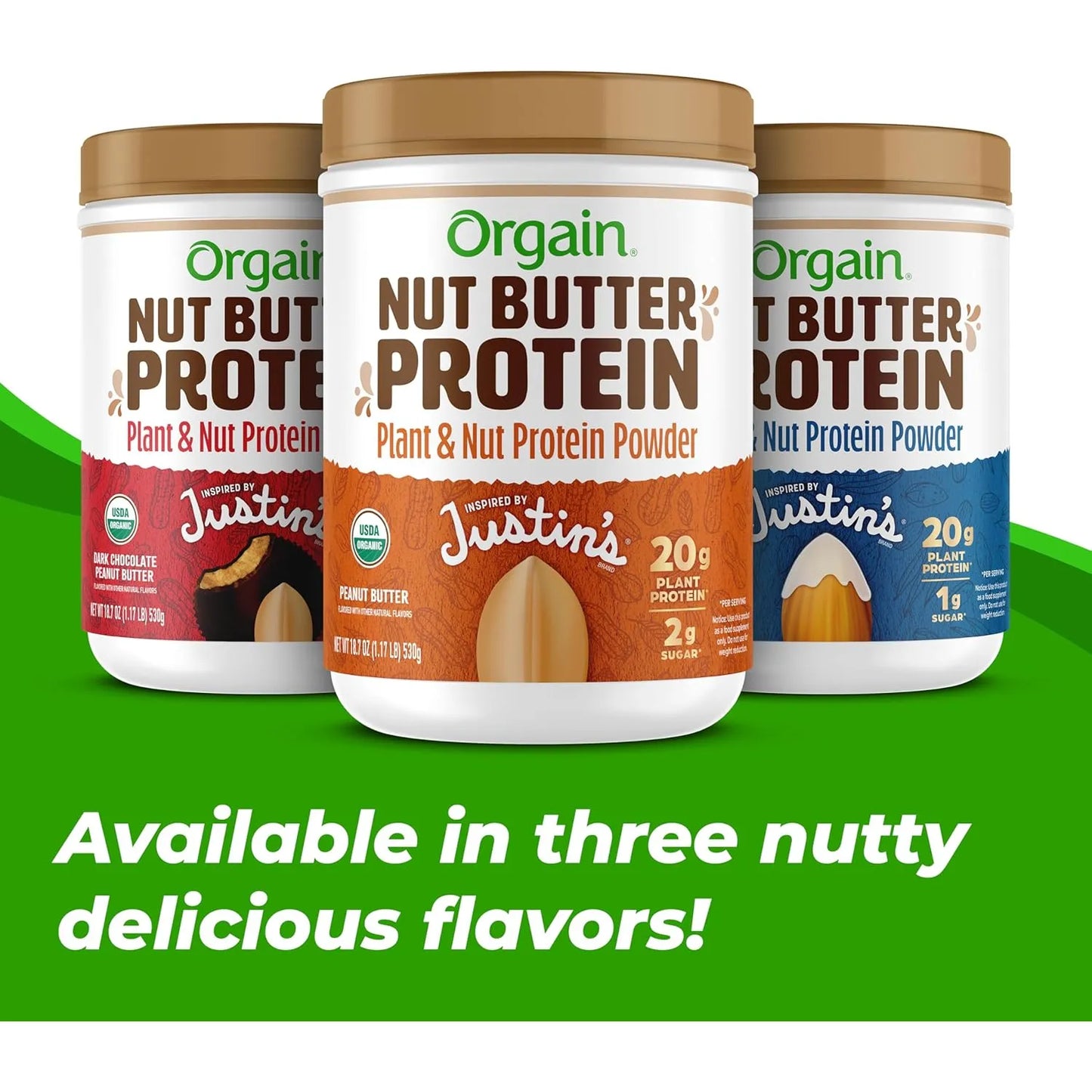 Proteína En Polvo Orgánica De Mantequilla De Nuez Vegana Sin Gluten