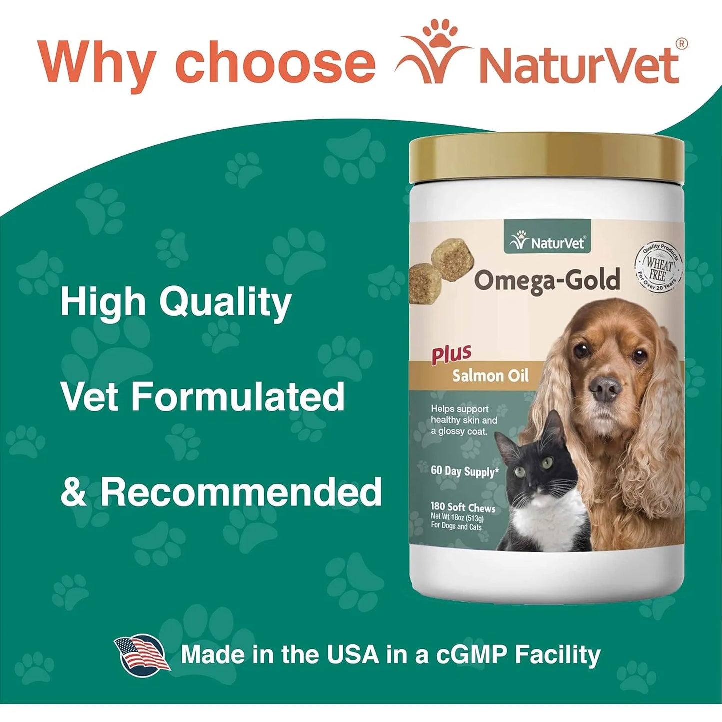 Aceite De Salmón Naturvet Omega Gold Plus Para Perros Mordida Suave 118 Ml