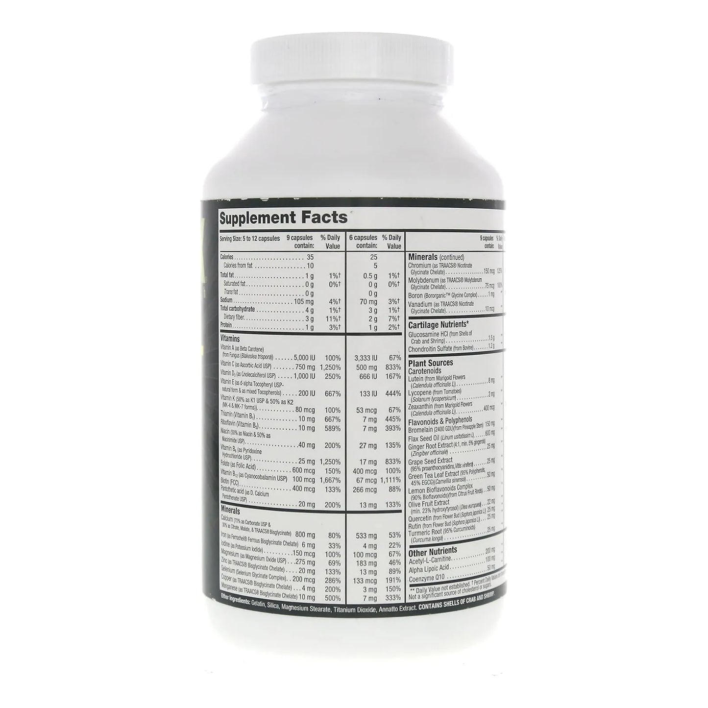 Multivitaminas Deportivas Con Glucosamina Y Condroitina 270 Capsulas Energia Y Proteccion Articular